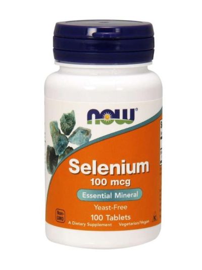 NOW FOODS SELENIUM WITHOUT YEAST 100 MCG 100 TABLETS