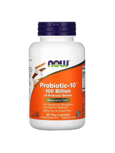 NOW FOODS PROBIOTICS - 10 100 BILLION 60 VEG CAPSULES