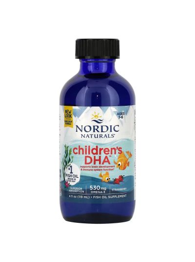 NORDIC NATURALS FOR KIDS 1-6, STRAWBERRY, 530 MG, 119 ML