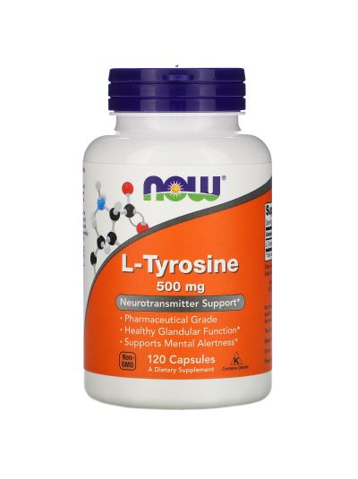 Now Foods L-Tyrosin 500 mg, 120 capsules