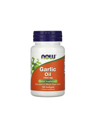 Now Foods Garlic Oil 1,500mg 100 Softgels