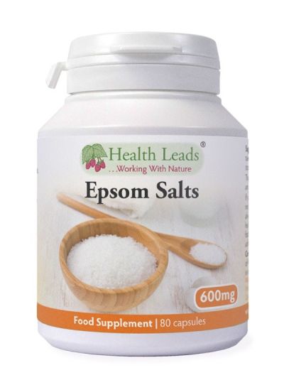 HEALTH LEADS EPSOM SALT (BITTER SALT) 600 mg 80 Capsule