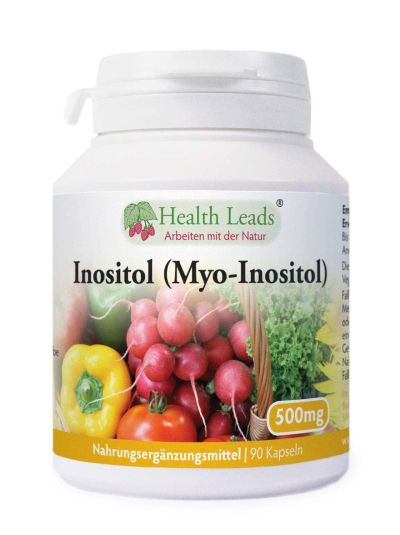 Health Leads Inositol (Myo-Inositol) 500mg x 90 Capsule