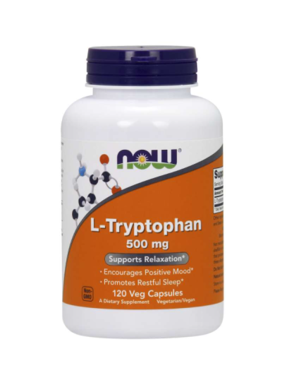 NOW FOODS L-TRYPTOPHAN 500 MG 120 VEG CAPSULES