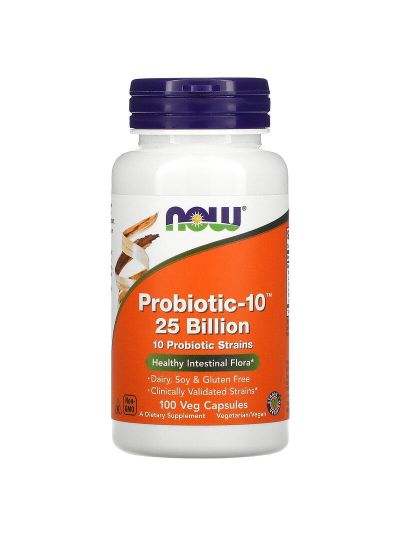 Now Foods Probiotics-10 25 Billion 100 Vegetarian Capsules