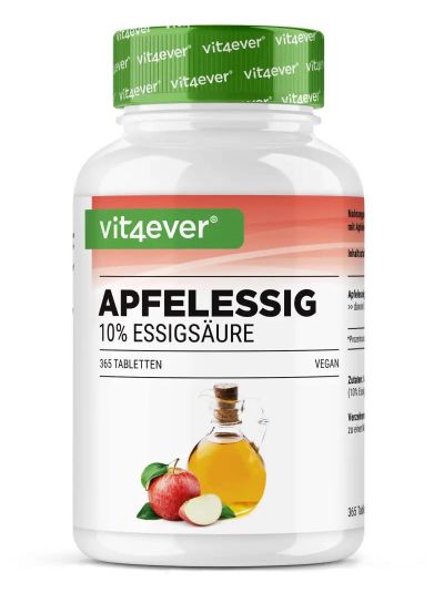 Vit4ever Apfelessig - 365 Tabletten