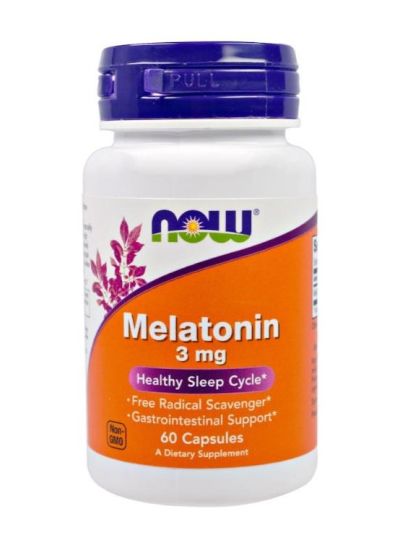 Now Foods Melatonin 3 mg 60 Capsules