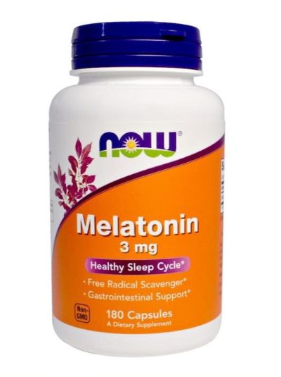 NOW FOODS MELATONIN 3 MG 180 capsules