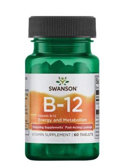 SWANSON ULTRA VITAMIN B-12 METHYLCOBALAMIN 5,000MCG 60 TABLETS
