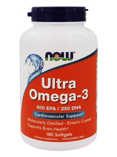 Now Foods Ultra Omega-3 500 EPA/250 DHA 180 Softgels