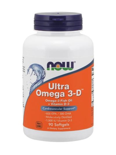 NOW FOODS ULTRA OMEGA 3-D 600 EPA/300 DHA 90 SOFTGELS