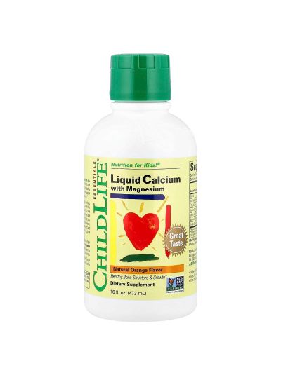 ChildLife Essentials, Liquid Calcium with Magnesium, flüssiges Calcium mit Magnesium, natürlicher Orangengeschmack, 474 ml (16 fl. oz.)