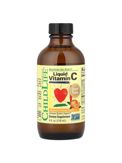 ChildLife Essentials, Liquid Vitamin C, flüssiges Vitamin C, natürliche Orange, 118 ml (4 fl. oz.)
