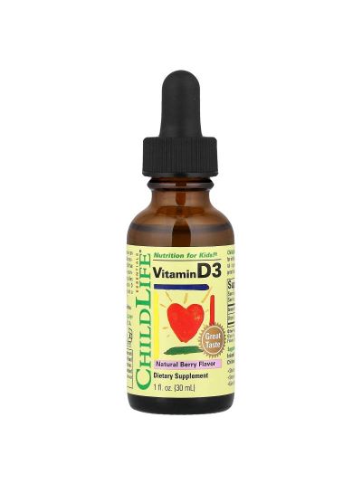 ChildLife Essentials, Vitamin D3, Natural Berry, Vitamin D3, natürliche Beere, 12,5 mcg (500 IU), 30 ml (1 fl. oz.)