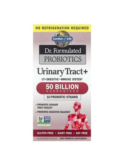 Garden of Life, Dr Formulated Probiotics, Urinary Tract+, 60 Vegetarian Capsules