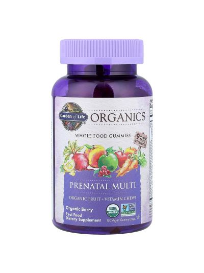 Garden of Life, Organics, Prenatal Multi, Organic Berry, 120 Vegan Gummy Drops