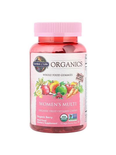 Garden of Life, Organics, Women's Multi Gummies, Organic Berry, 120 Vegan Gummy Drops