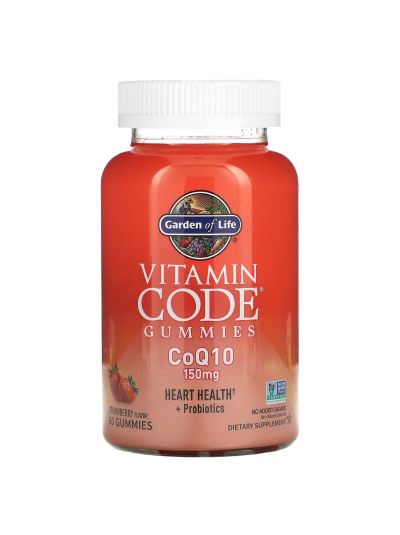 Garden of Life, Vitamin Code Gummies, CoQ10, Strawberry, 60 Gummies