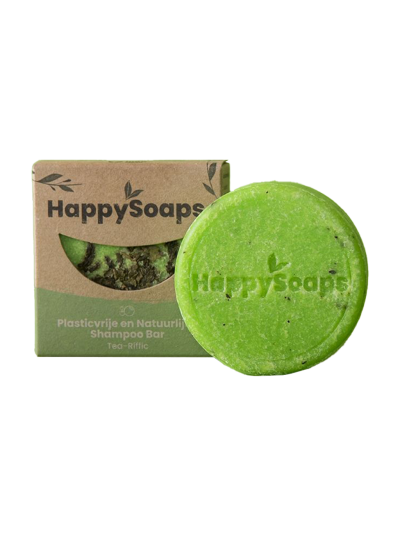 HAPPYSOAPS Tea-Riffic Shampoo Bar - 70 Gramm