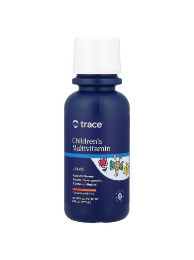 Trace Minerals, Children's Liquid Multivitamin, Tropical Punch, 8 fl oz (237 ml)