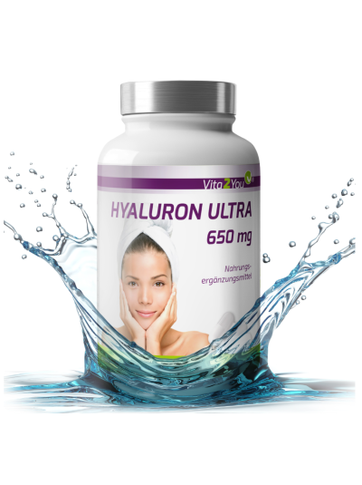 Vita2You Hyaluronic Acid Ultra 650mg - High Dose - 90 Capsules