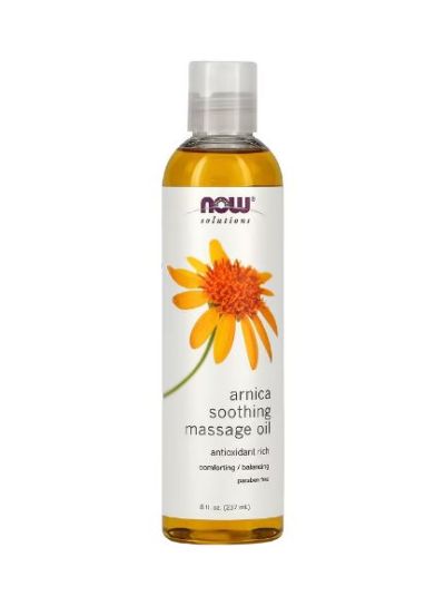 NOW FOODS SOLUTIONS ARNICA SOOTHING MASSAGE OIL, (237 ML)