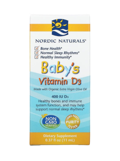 NORDIC NATURALS, VITAMIN BABY D3, 400 IU, 11 ML