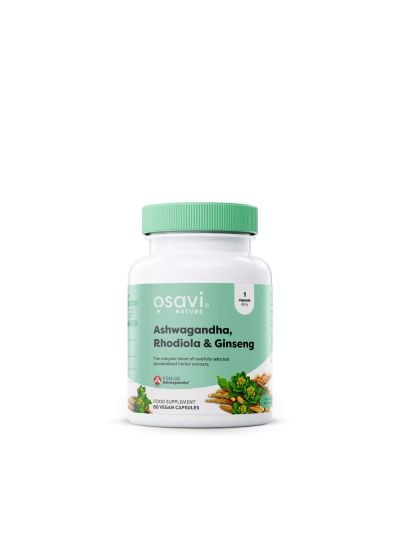 Osavi, Ashwagandha, Rhodiola & Ginseng - 60 vegan capsules