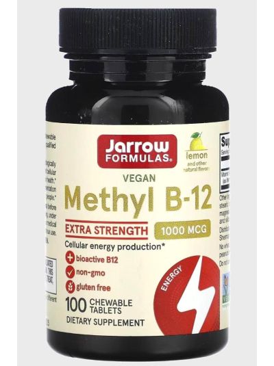 Jarrow Formulas -  Methyl B-12 - 1000mcg - 100 Chewable Tablets 