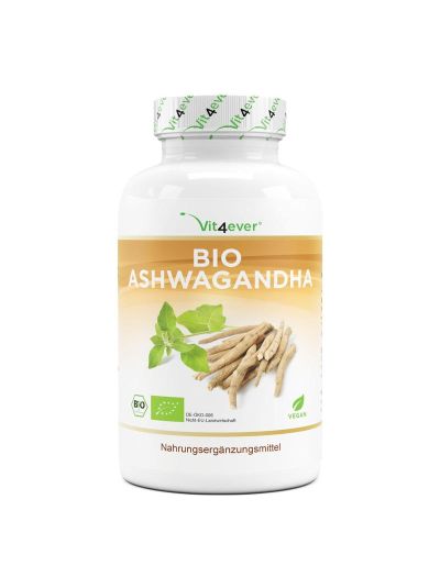 VIT4EVER ORGANIC ASHWAGANDHA 650 MG - 365 CAPSULES