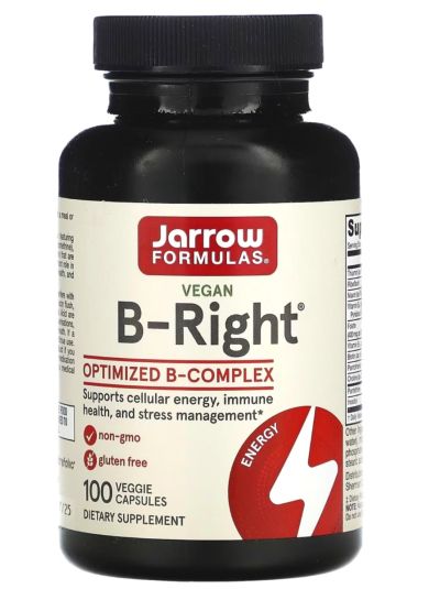 Jarrow Formulas B-Right 100 vegetarian capsules