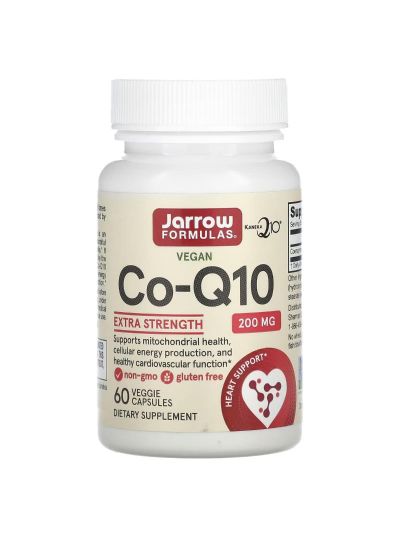 JARROW FORMULAS CO-Q10, 200 MG, 60 VEGETARIAN CAPSULES