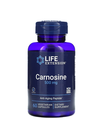 Life Extension, Carnosine, 500 mg, 60 vegetarian capsules