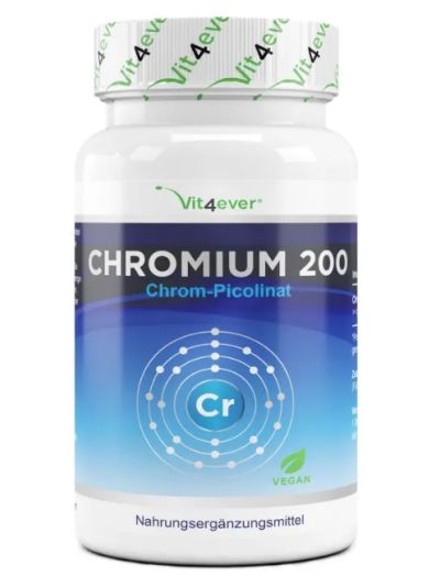 Vit4ever Chromium 365 - 200 mcg - Chromium Picolinate - 365 Tablets