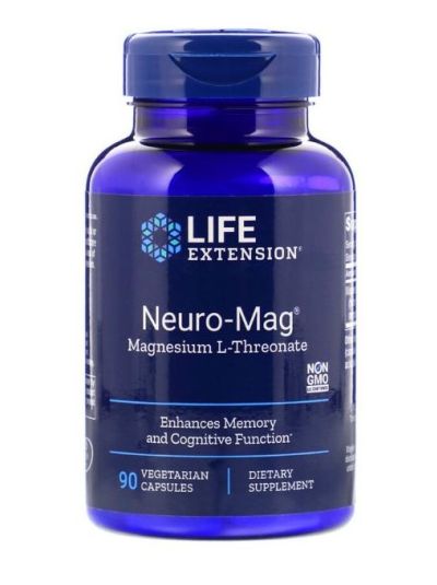 Life Extension NEURO-MAG Magtein MAGNESIUM L-THREONATE 90 capsules