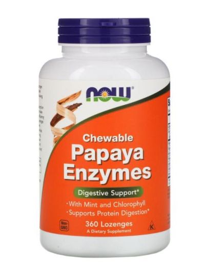 NOW FOODS PAPAYA ENZYMES CHEWABLE 360 PILLS