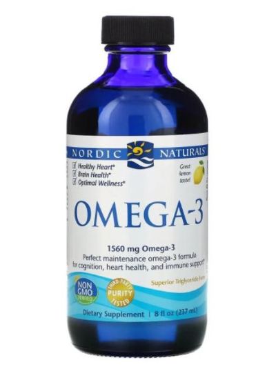 Nordic Naturals Omega-3, Lemon, 237 ml