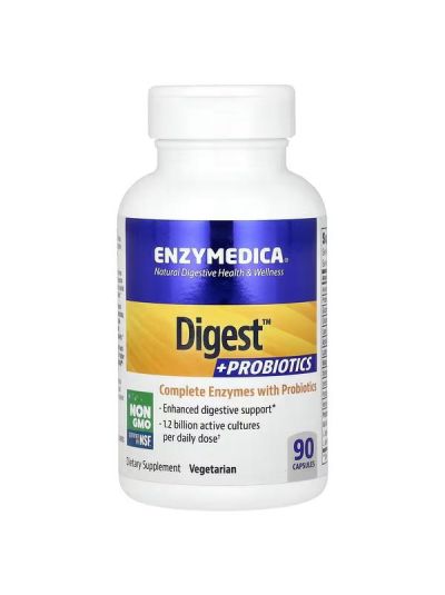 Enzymedica, Digest +Probiotics, 90 Capsules