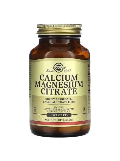 Solgar, Calcium Magnesium Citrate, 100 Tablets