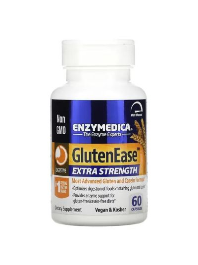 Enzymedica, GlutenEase, Extra Strength, 60 Capsules