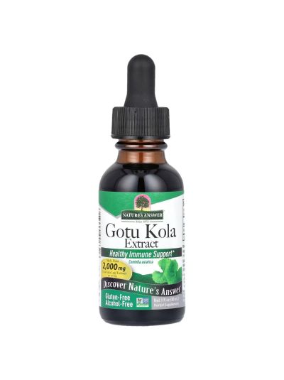 Nature's Answer, Gotu Kola Extract, Alcohol-Free, 2,000 mg, 1 fl oz (30 ml)