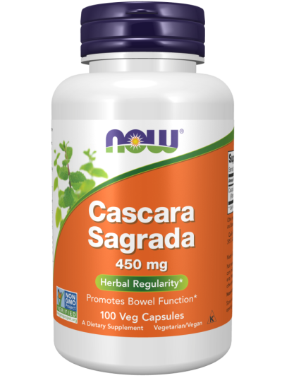Now Foods Cascara Sagrada, 450 mg, 250  Vegetarian Capsules