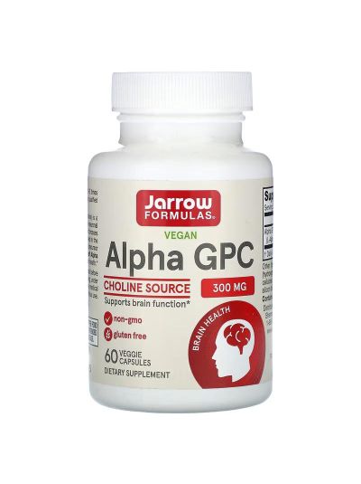 JARROW FORMULAS, ALPHA GPC, 300 MG, 60 VEGGIE CAPS