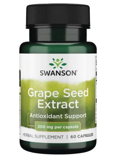 SWANSON SUPERIOR HERBS- GRAPE SEED EXTRACT 200MG 60CAPS