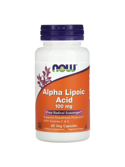 NOW Foods, Alpha Lipoic Acid, 100 mg, 60 Veg Capsules