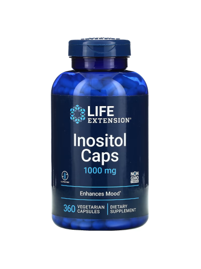Life Extension, Inositol Caps, 1,000 mg, 360 vegetarian capsules