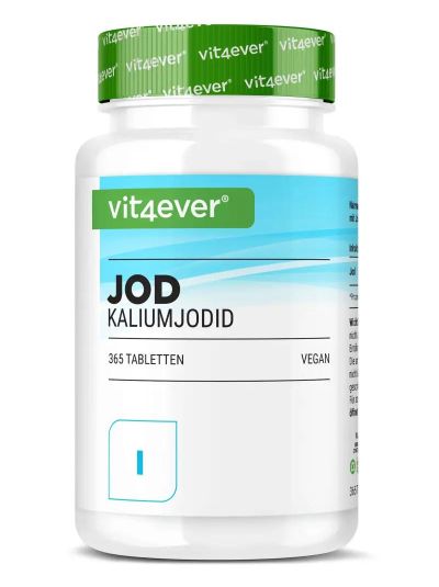 Vit4ever Iodine - 400 mcg, 365 Tablets