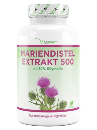VIT4EVER MILK THISTLE EXTRACT 500 - 500MG -180 CAPSULES