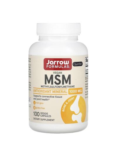 Jarrow Formulas MSM, 1,000 mg, 100 Vegetarian Capsules
