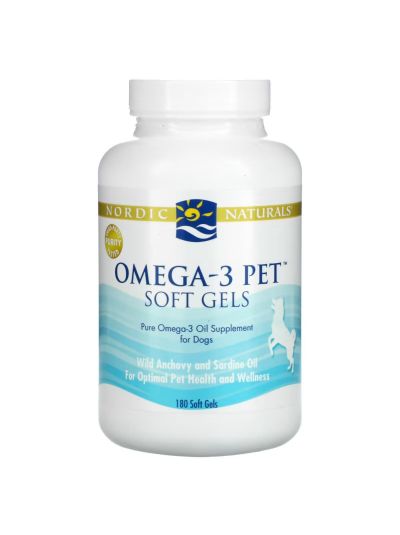 Nordic Naturals, Omega-3 Pet, For Dogs, 180 Soft Gels